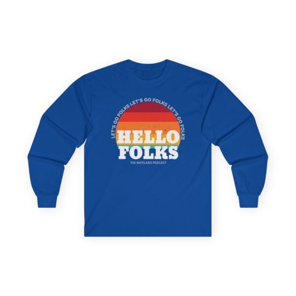 Nate Bargatze Hello Folks Unisex Ultra Cotton Long Sleeve Tee - Image 9