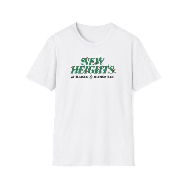New Heights Podcast Holiday Lights Unisex Softstyle T-Shirt - Image 3