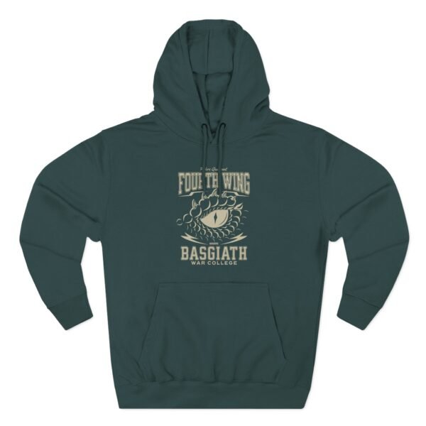 Fourth Wing riders quadrant Three-Panel Fleece Hoodie - Image 7
