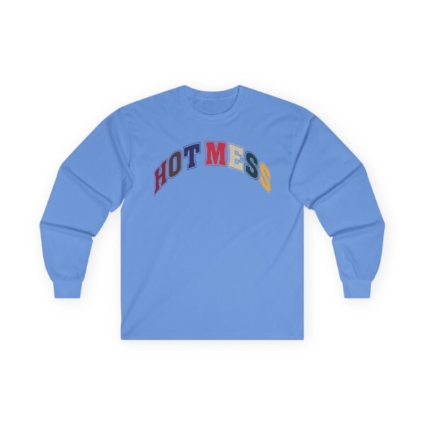 Alix Earle Hot Mess Varsity Unisex Ultra Cotton Long Sleeve Tee - Image 5