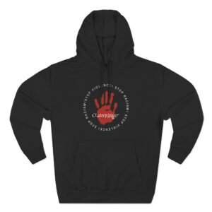 Clawfinger Stop Racism Stop Violence Three-Panel Fleece Hoodie