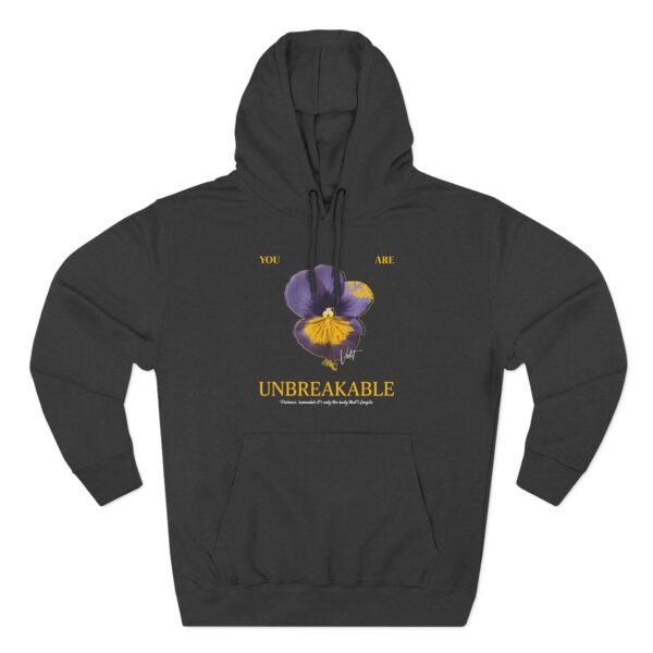 Fourth Wing You Are Unbreakable Xaden and Violet Three-Panel Fleece Hoodie - Image 3