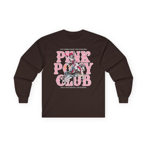Chappell Roan Im Gonna Keep on Dancing Pink Pony Club Unisex Ultra Cotton Long Sleeve Tee - Image 3