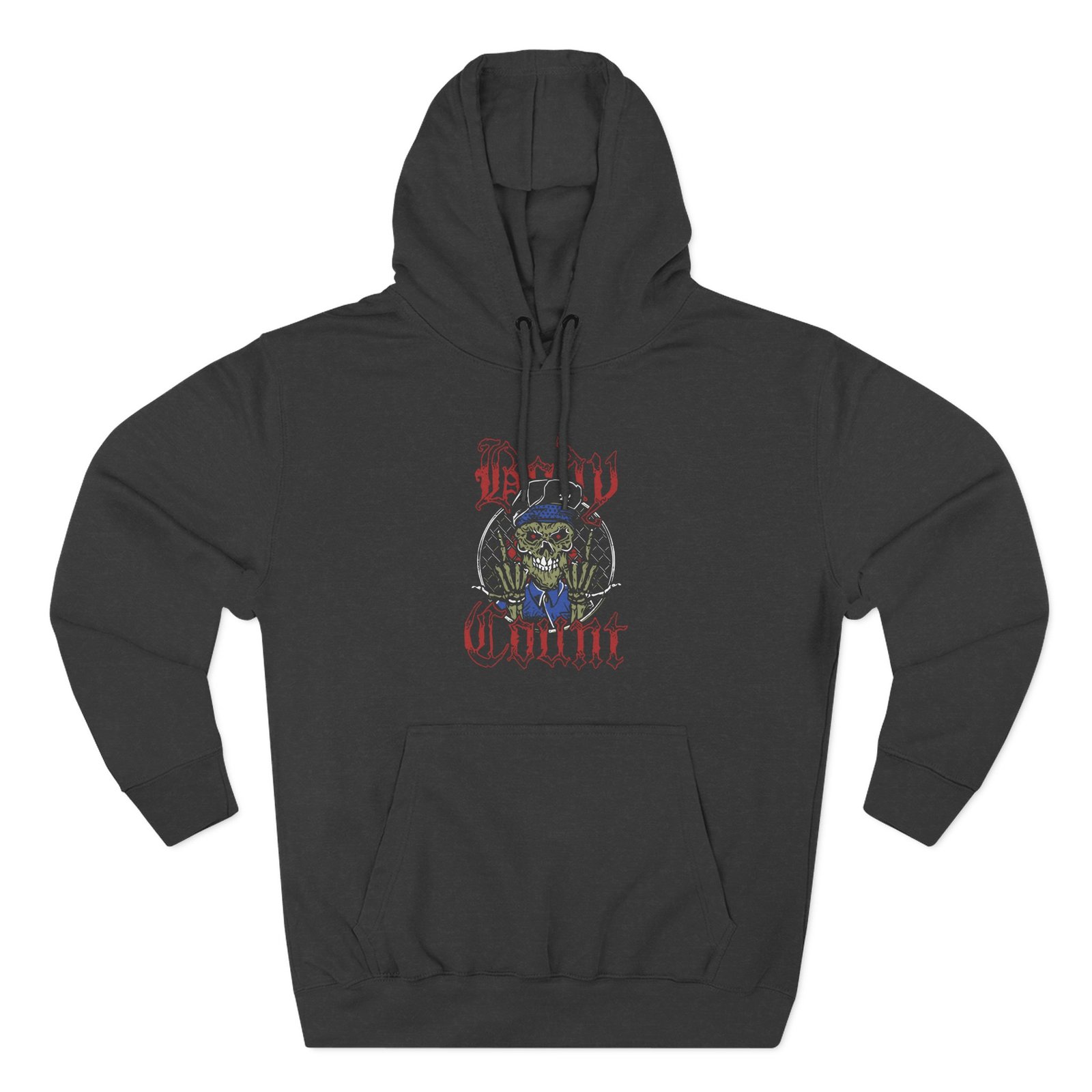 Body Count Skull Mascot Three-Panel Fleece Hoodie - Image 3