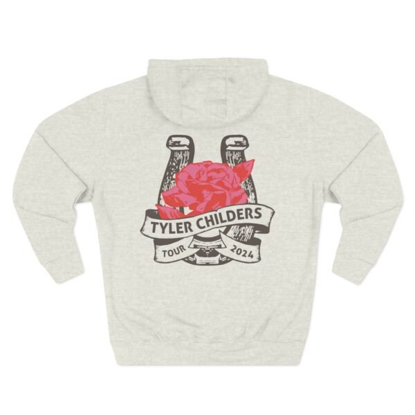 Tyler Childers Blue Muleshoe Three-Panel Fleece Hoodie - Image 14