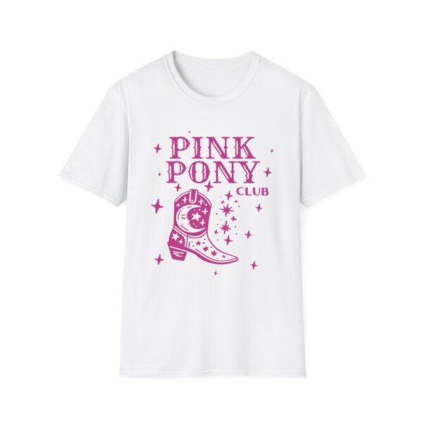 Chappell Roan Pink Pony Club Unisex Softstyle T-Shirt - Image 3