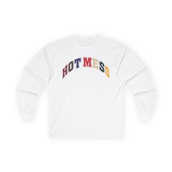 Alix Earle Hot Mess Varsity Unisex Ultra Cotton Long Sleeve Tee
