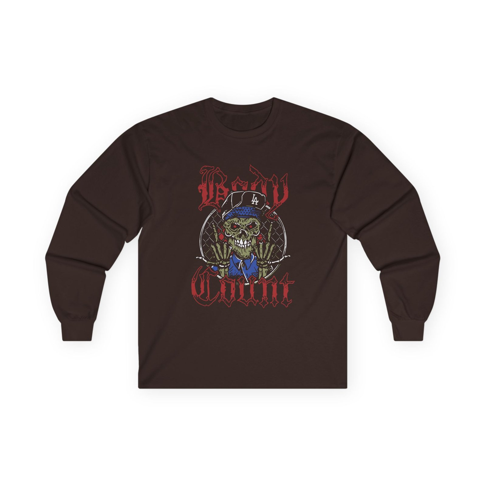 Body Count Skull Mascot Unisex Ultra Cotton Long Sleeve Tee - Image 3