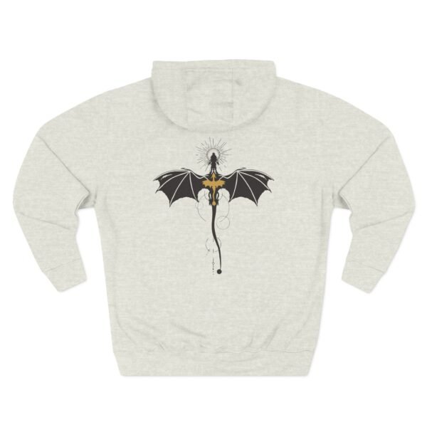 Fourth Wing Violet Sorrengail Dragon Relic Three-Panel Fleece Hoodie - Image 8