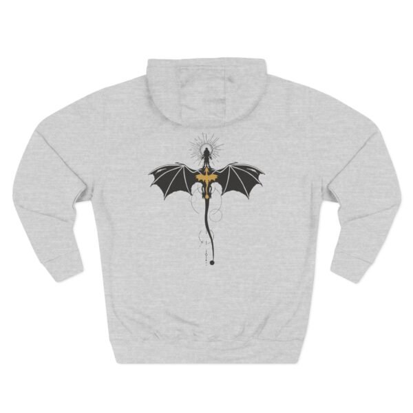 Fourth Wing Violet Sorrengail Dragon Relic Three-Panel Fleece Hoodie - Image 4