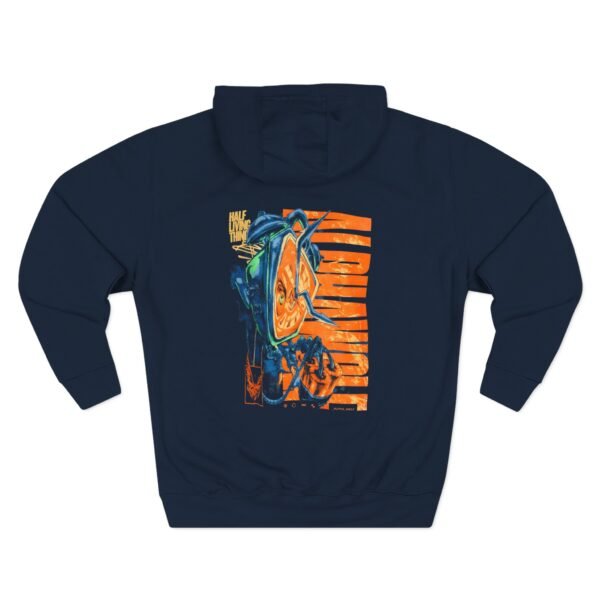 Alpha Wolf Clock Three-Panel Fleece Hoodie - Image 4