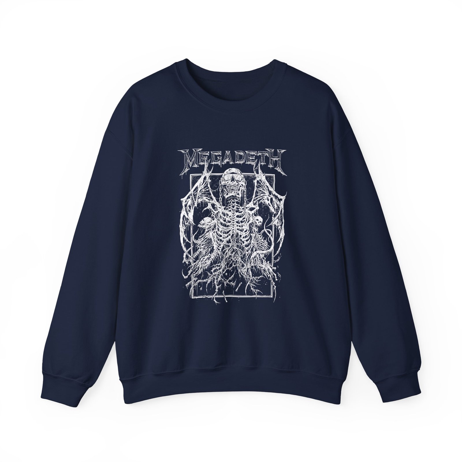 Manhead Megadeth Bat Vic Rising Unisex Heavy Blend™ Crewneck Sweatshirt - Image 15