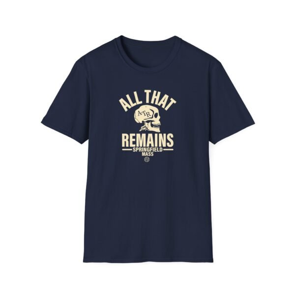All That Remains Springfield Skull Unisex Softstyle T-Shirt - Image 17