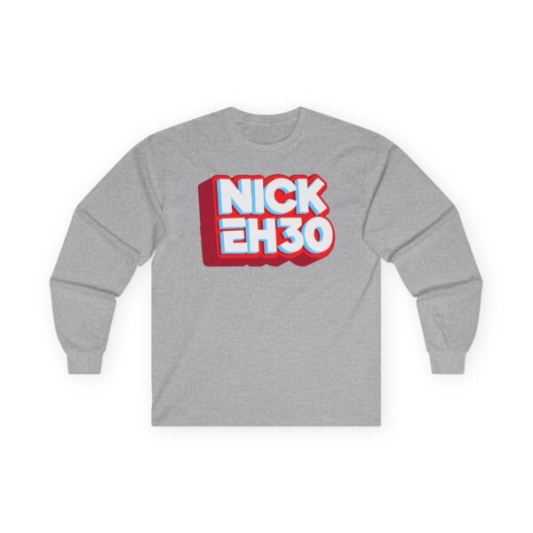 Nick Eh 30 Logo Unisex Ultra Cotton Long Sleeve Tee - Image 7