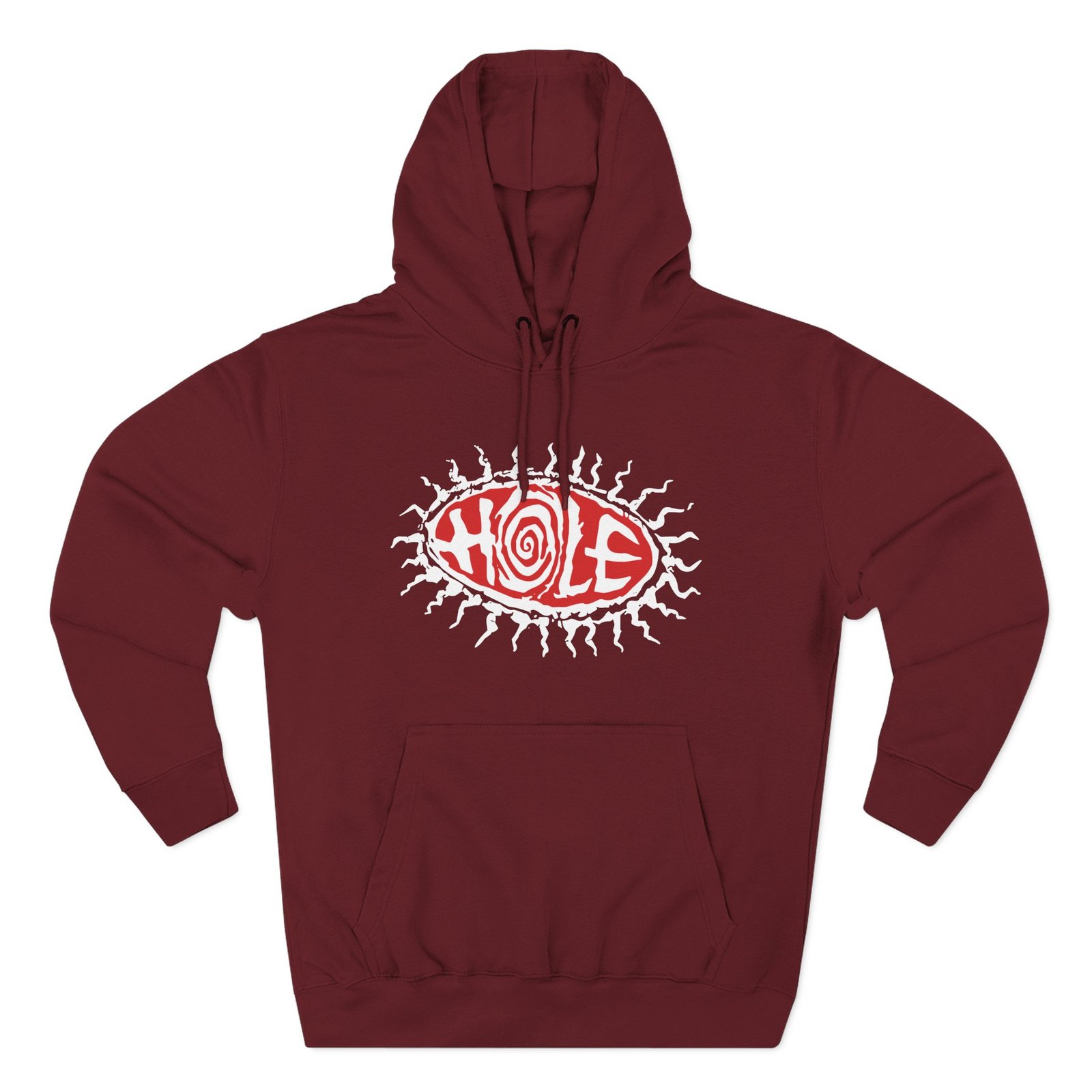Manhead Hole Eyeball Three-Panel Fleece Hoodie - Image 13