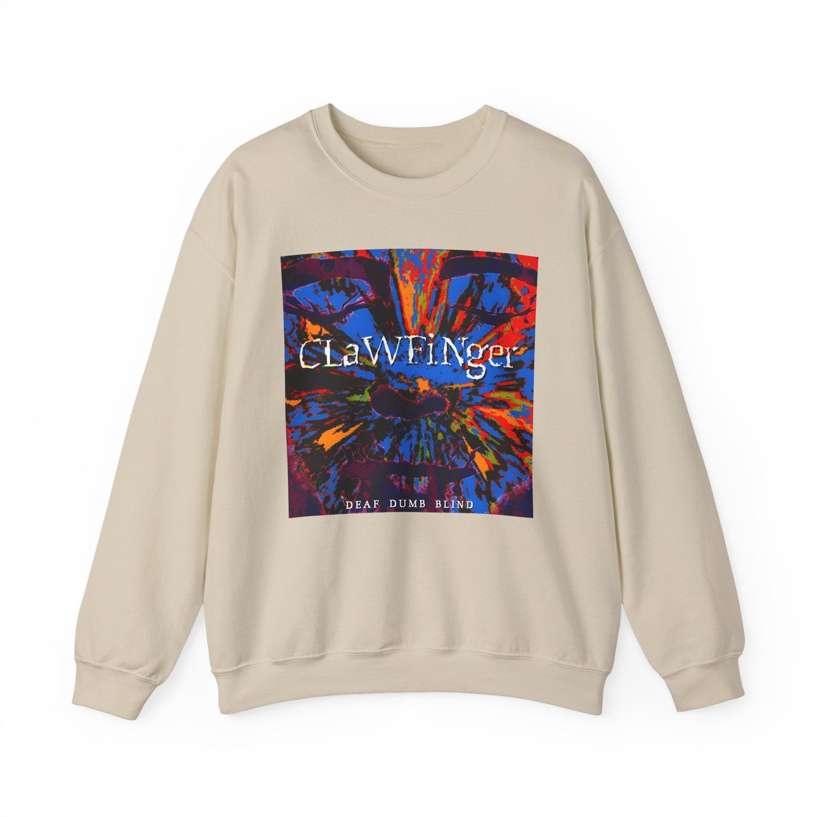 Clawfinger Deaf Dumb Blind 2 Album Cover Unisex Heavy Blend™ Crewneck Sweatshirt - Image 9
