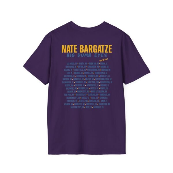 Nate Bargatze Big Dumb Eyes Tour Unisex Softstyle T-Shirt - Image 12