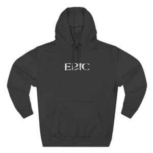 Epic Ruthlessness is Mercy  Three-Panel Fleece Hoodie