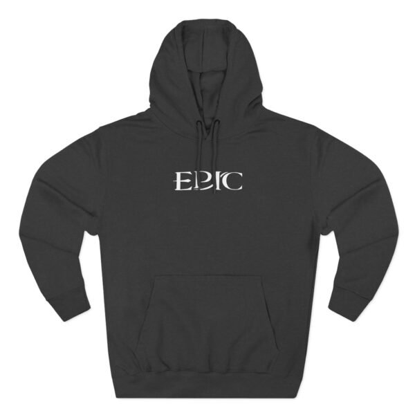 Epic Ruthlessness is Mercy  Three-Panel Fleece Hoodie