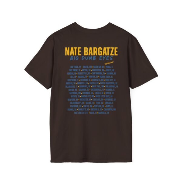 Nate Bargatze Big Dumb Eyes Tour Unisex Softstyle T-Shirt - Image 6