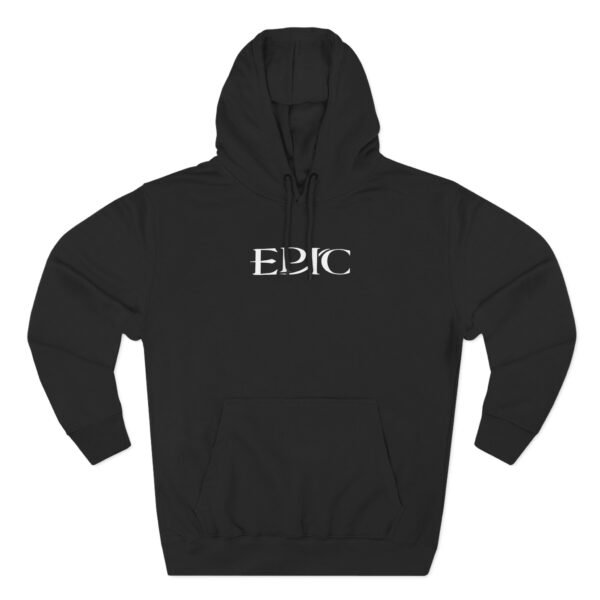Epic Ruthlessness is Mercy  Three-Panel Fleece Hoodie - Image 5