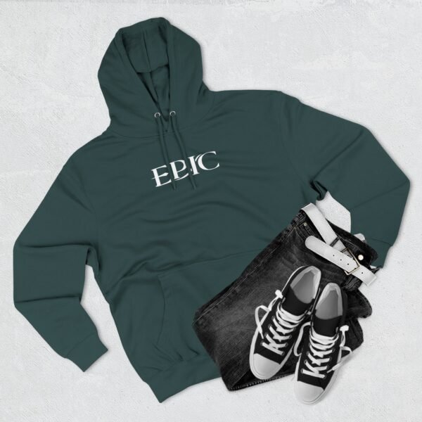 Epic Ruthlessness is Mercy  Three-Panel Fleece Hoodie - Image 15