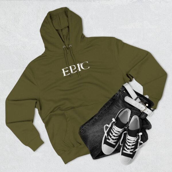 Epic Ruthlessness is Mercy  Three-Panel Fleece Hoodie - Image 11