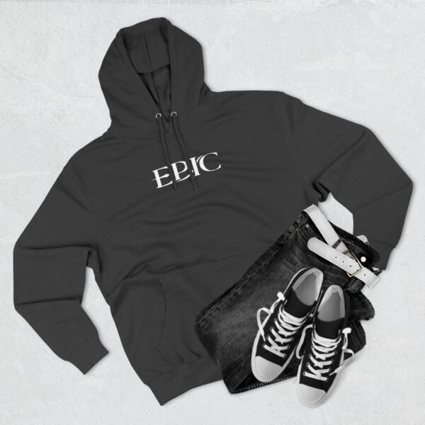 Epic Ruthlessness is Mercy  Three-Panel Fleece Hoodie - Image 3