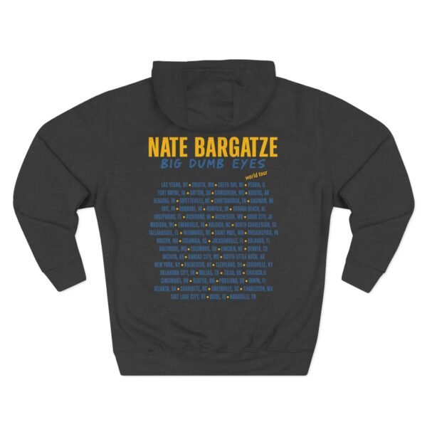 Nate Bargatze Big Dumb Eyes Tour Three-Panel Fleece Hoodie - Image 2