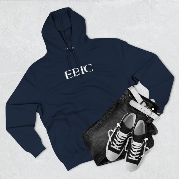 Epic Ruthlessness is Mercy  Three-Panel Fleece Hoodie - Image 19