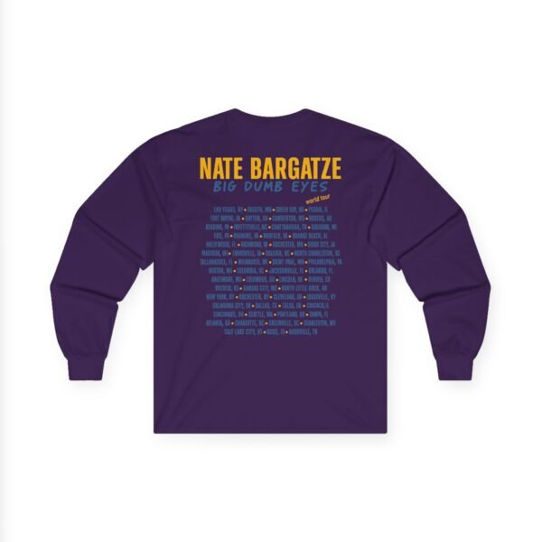 Nate Bargatze Big Dumb Eyes Tour Unisex Ultra Cotton Long Sleeve Tee - Image 12