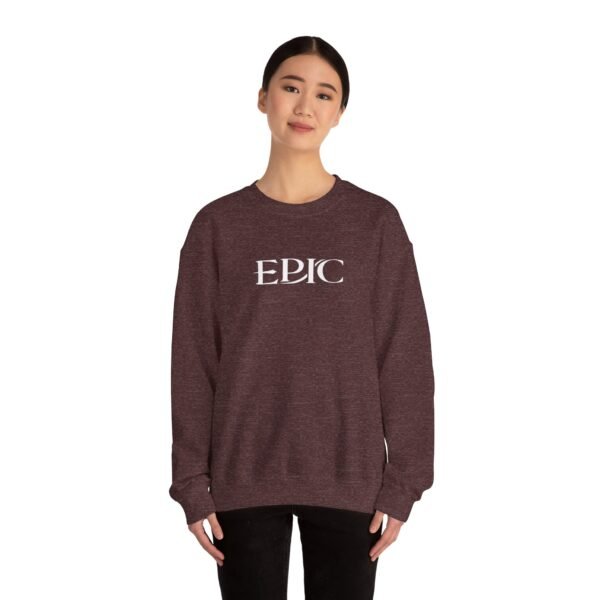 Epic Ruthlessness is Mercy Unisex Heavy Blend™ Crewneck Sweatshirt - Image 4